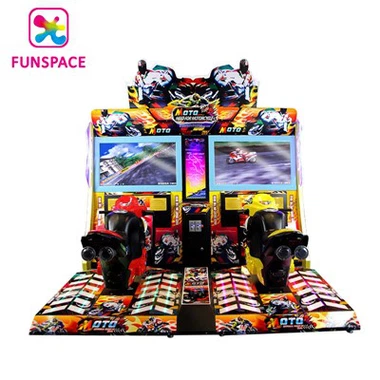 Super FF Moto 2 Spelare Körning Racing Spel Maskin